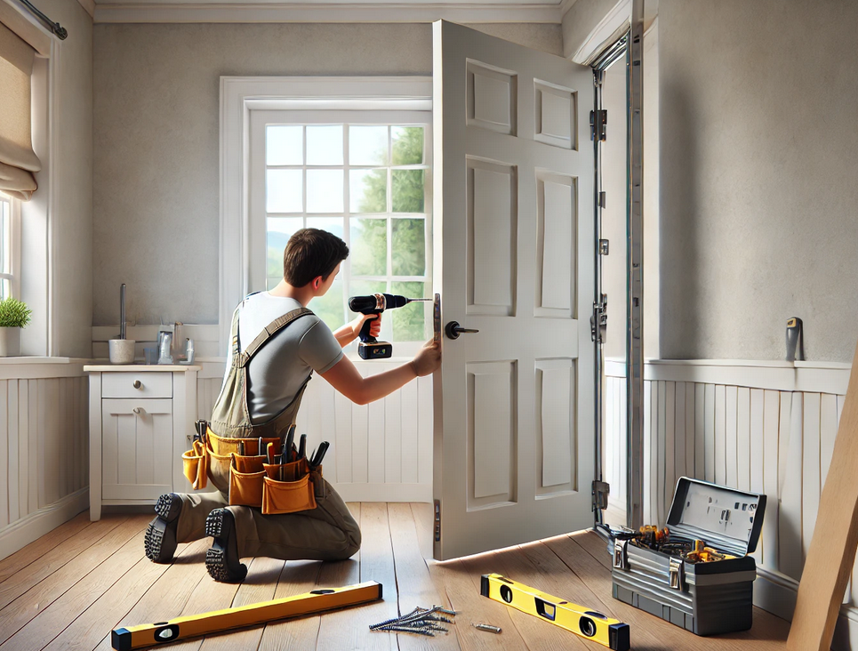 Установка двери Сенатор Премиум в ЖК "Северный"