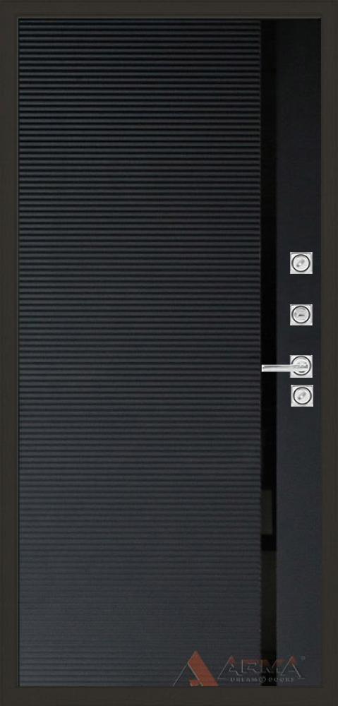 дверь Арма Бастион Блэк 14 «Чёрная шагрень Soft» - вид 2
