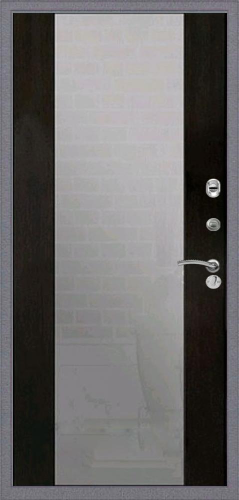 Стальная дверь с зеркалом Премиум ФЛ-290 СБ-16 с зеркалом, Цвет «Венге» - вид 2