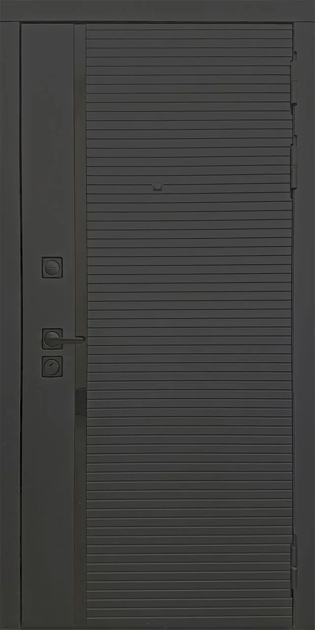 Входная дверь в квартиру Йошкар-Ола — Дрезден 3К с чёрной МДФ панелью