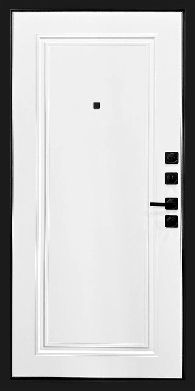 Входная дверь в квартиру Йошкар-Ола — Дрезден 3К с чёрной МДФ панелью - вид 2