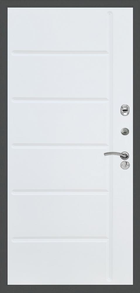 Стальная дверь Эврика ФЛ-102, Цвет «Силк сноу» - вид 2