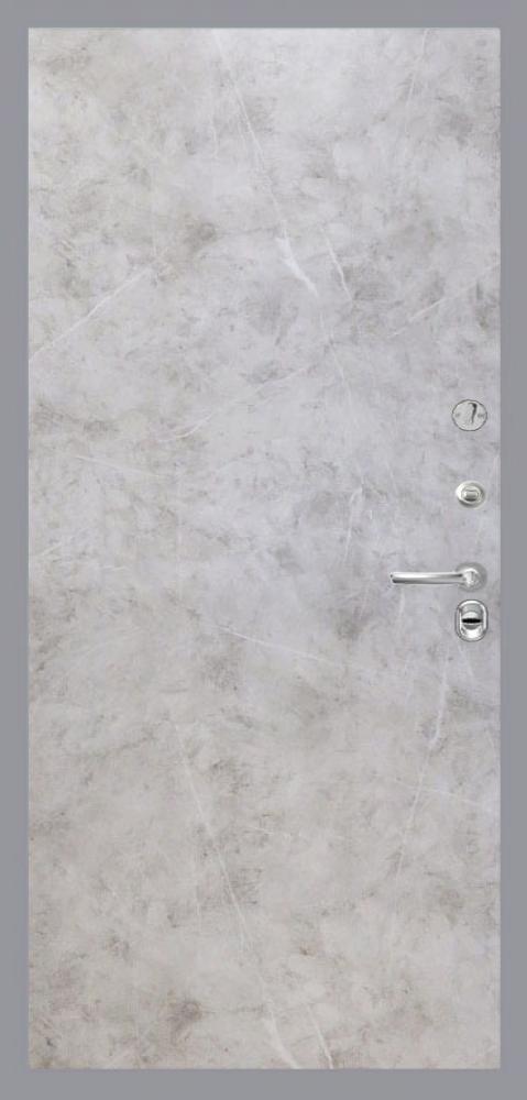 дверь Интекрон Брайтон «Дуб графит» Гладкая, Цвет «Мрамор светлый» - вид 2