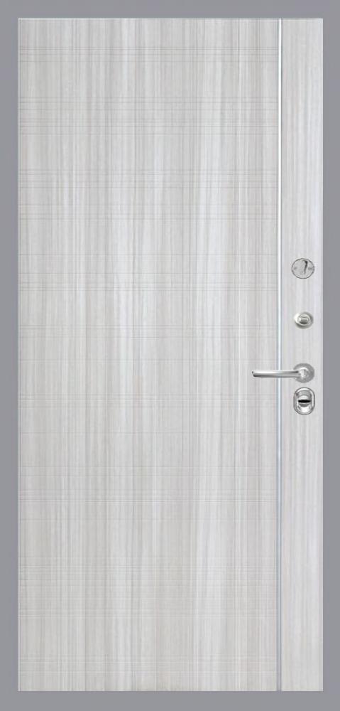 дверь Интекрон Брайтон «Дуб графит» В-07, Цвет «Сандал белый» - вид 2