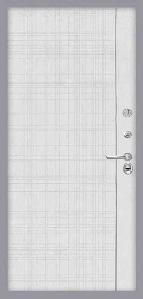 дверь Интекрон Брайтон «Дуб графит» В-07 «Лофт белый» - вид 2