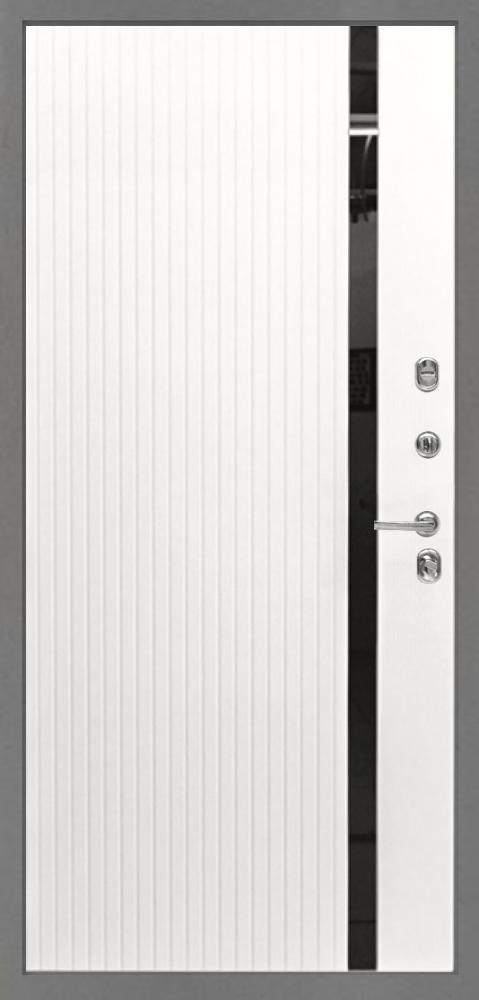 Белая входная дверь в квартиру Дионис 2119 с утеплением и шумоизоляцией - вид 2