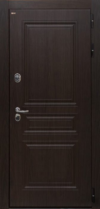 дверь Интекрон Брайтон «Тиковое дерево» Гладкая, Цвет «Шпон венге коричневый»