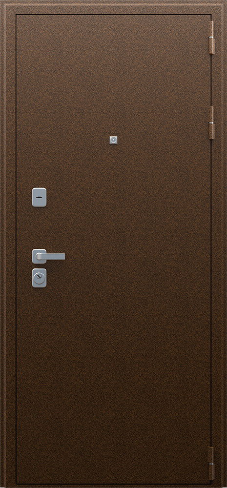 Входная коричневая дверь в квартиру Стандарт 44