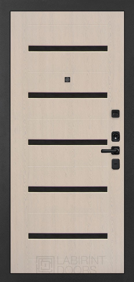 дверь Labirint Acustic 01, Цвет «Беленый дуб» - вид 2