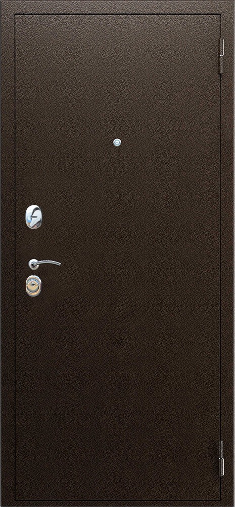 Входная железная дверь Стандарт 25 — серая МДФ