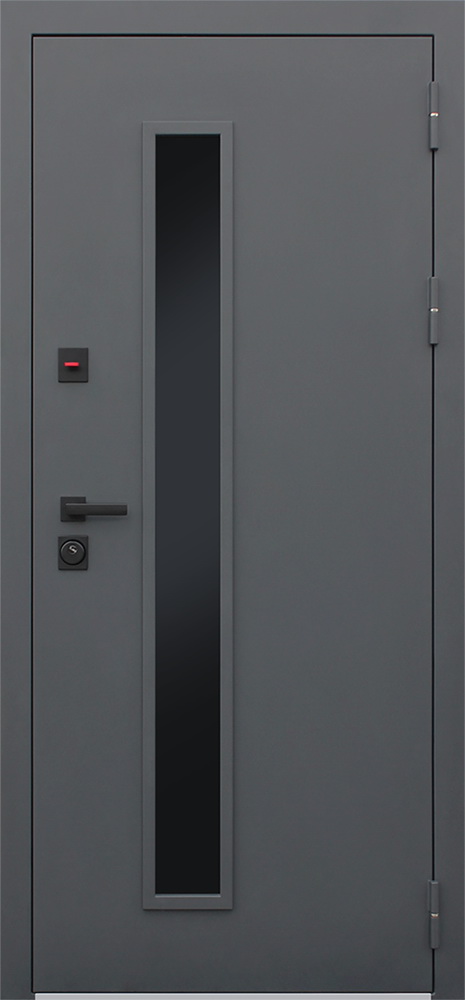 Парадная железная дверь для дома Терморазрыв 3К с окном — Стандарт 53