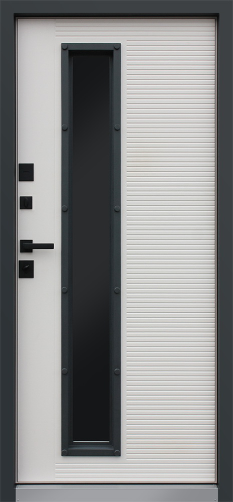 Парадная железная дверь для дома Терморазрыв 3К с окном — Стандарт 53 - вид 2