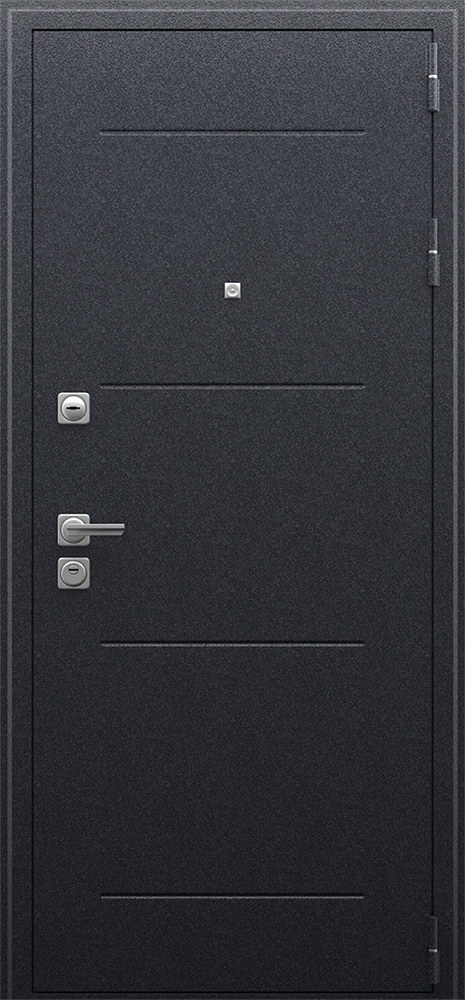 Входная дверь в квартиру трёхконтурная 105 мм, белый МДФ — Стандарт 127