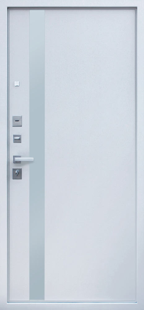 Белая современная входная дверь — Стандарт 134 - вид 2